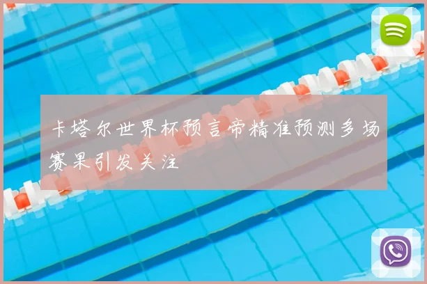 卡塔尔世界杯预言帝精准预测多场赛果引发关注